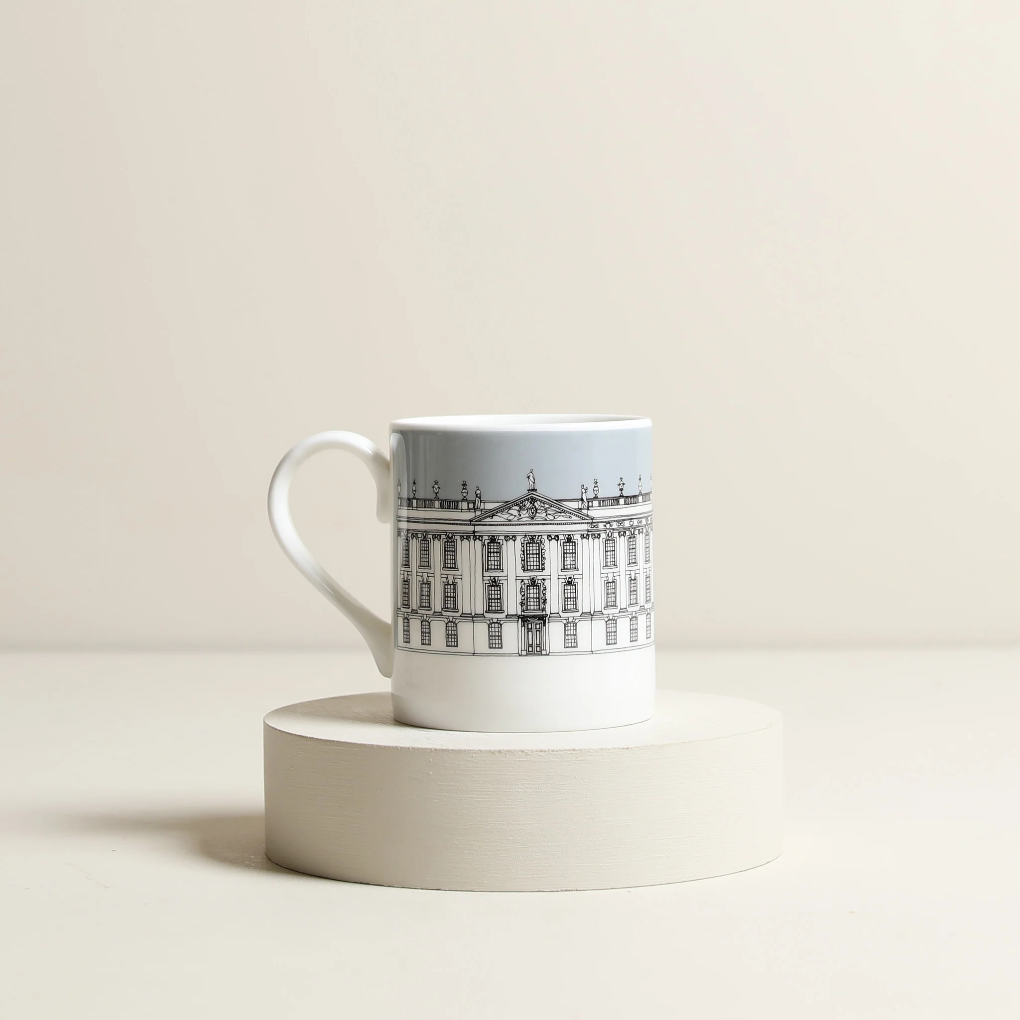 Chatsworth House Mug Grey - Image 2