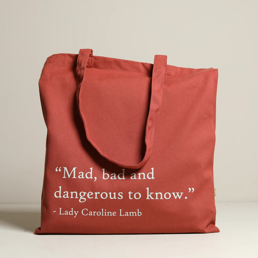 Caroline Lamb Quote Tote Bag